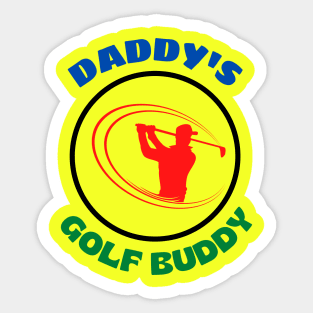 Daddy's Golf Buddy Sticker